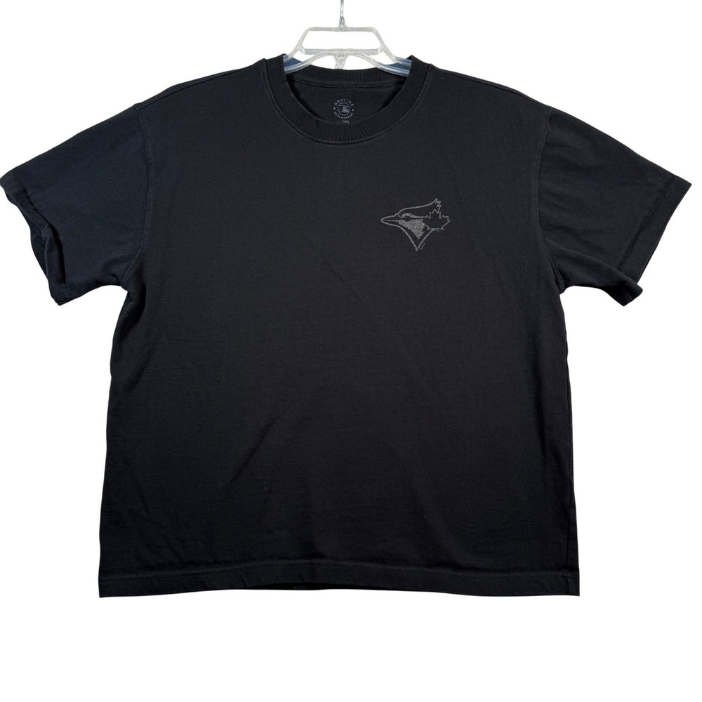 Majestic MLB Toronto Blue Jays Mens Black T Shirt Graphic Tee XL